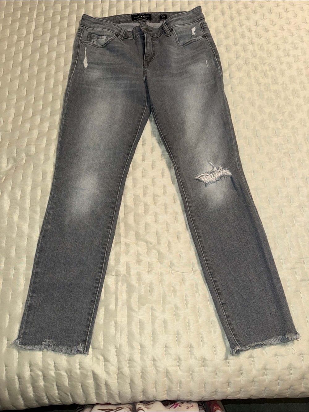 Lucky Brand Gray Distressed Lolita skinny Women's Jeans 6/28